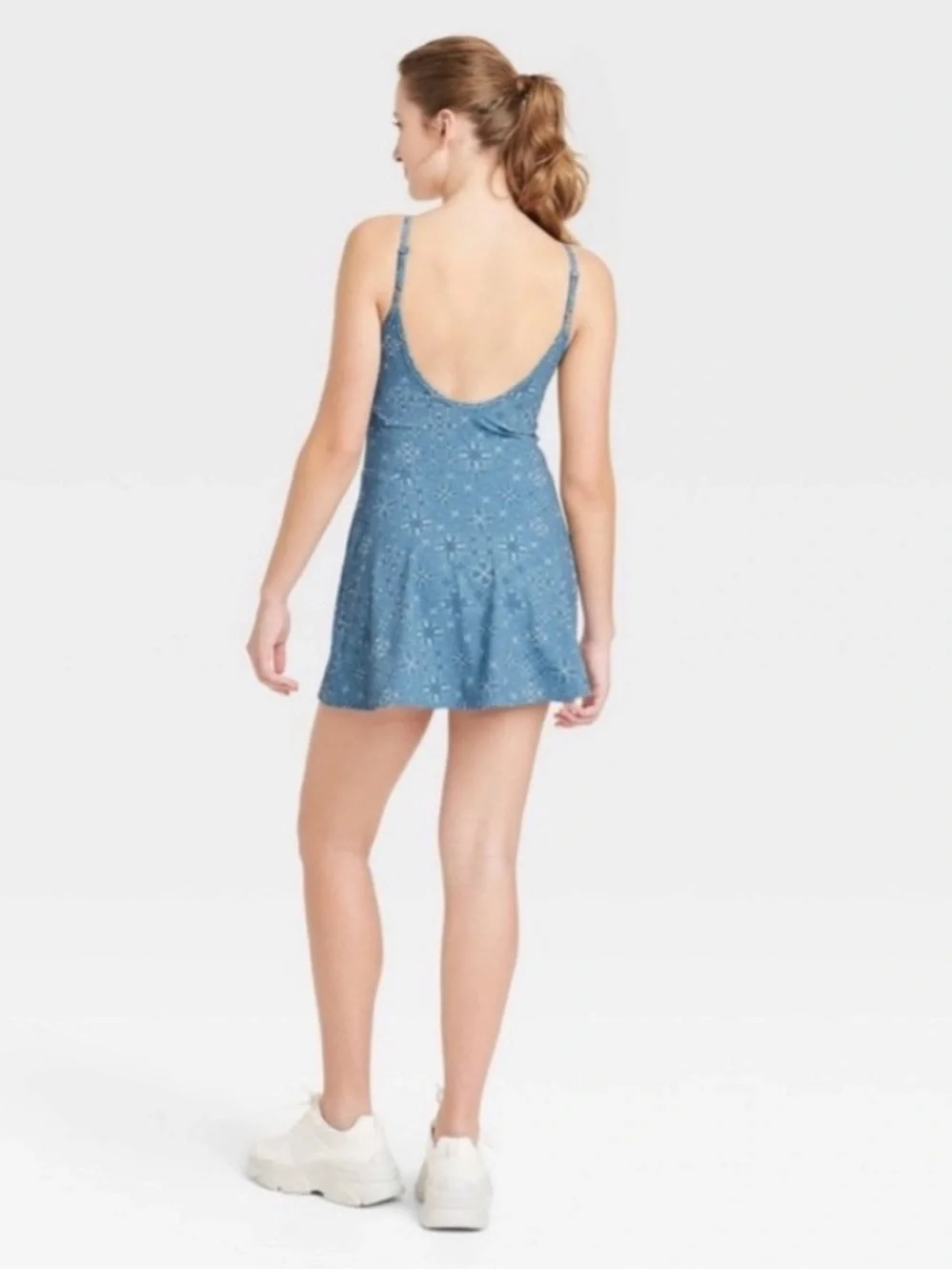 Womens Athletic Dress by JoyLab paisley blue, Size S